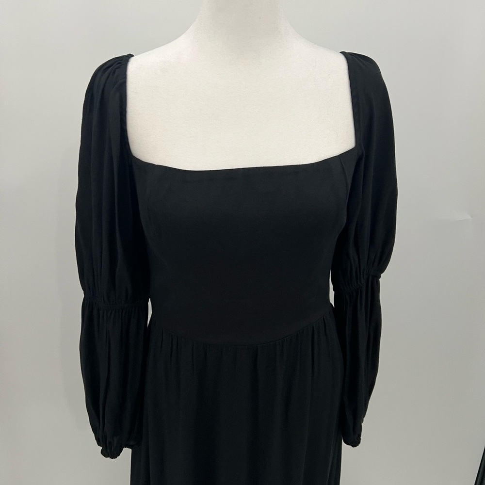 Reformation Mica black midi dress - Picture 2 of 9